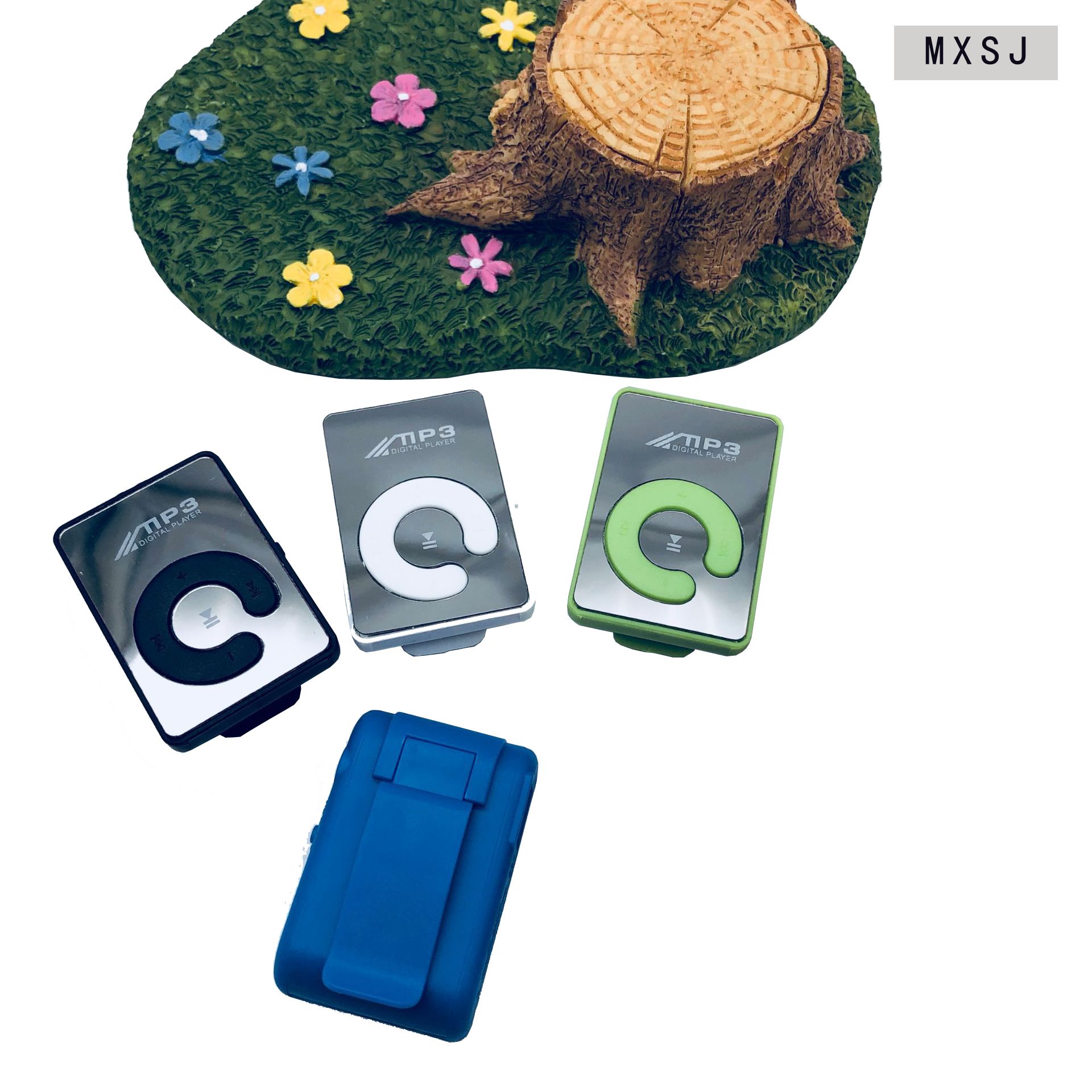 C Key Mirror MP3 Portable Clip MP3 Music Player