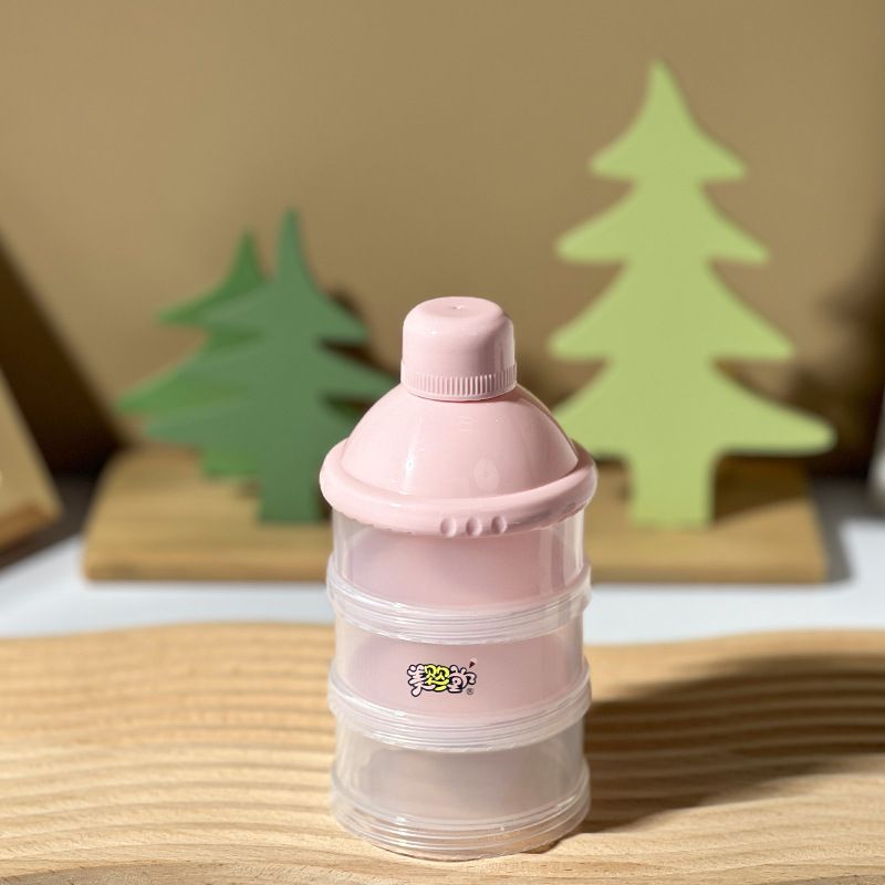 1 Pcs 3 Layer Milk Powder Box Safety Storage Container Portable Tank Baby Food Storage