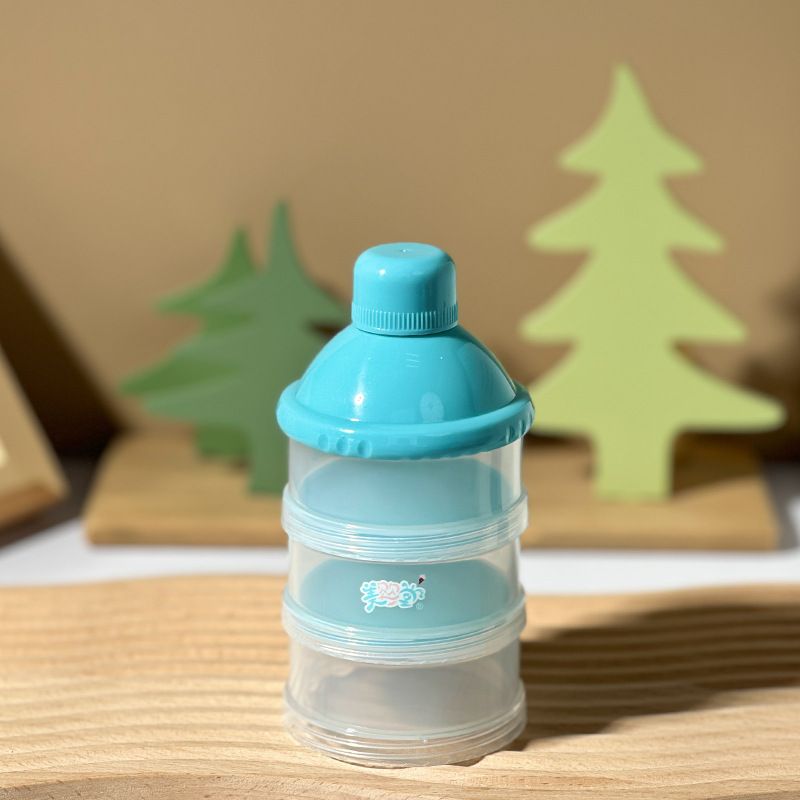 1 Pcs 3 Layer Milk Powder Box Safety Storage Container Portable Tank Baby Food Storage
