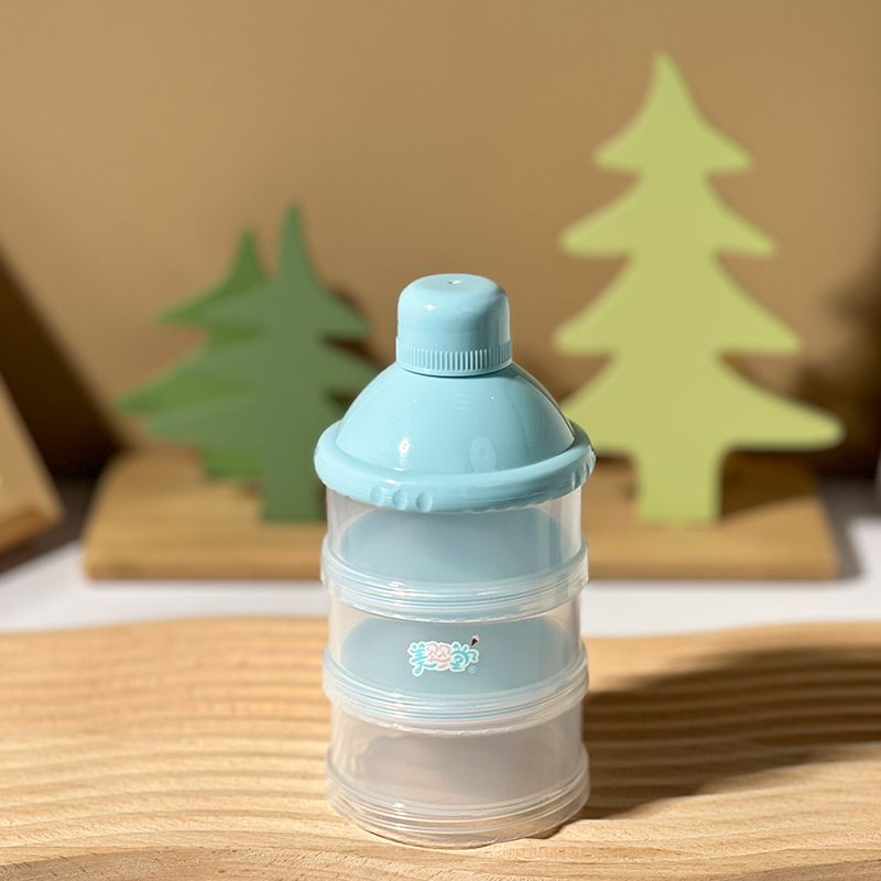 1 Pcs 3 Layer Milk Powder Box Safety Storage Container Portable Tank Baby Food Storage