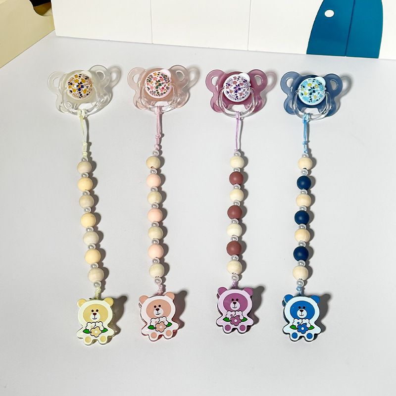 2-Pcs Set Silicone Newborns Pacifiers Breastmilk-like Design No Crying for Baby