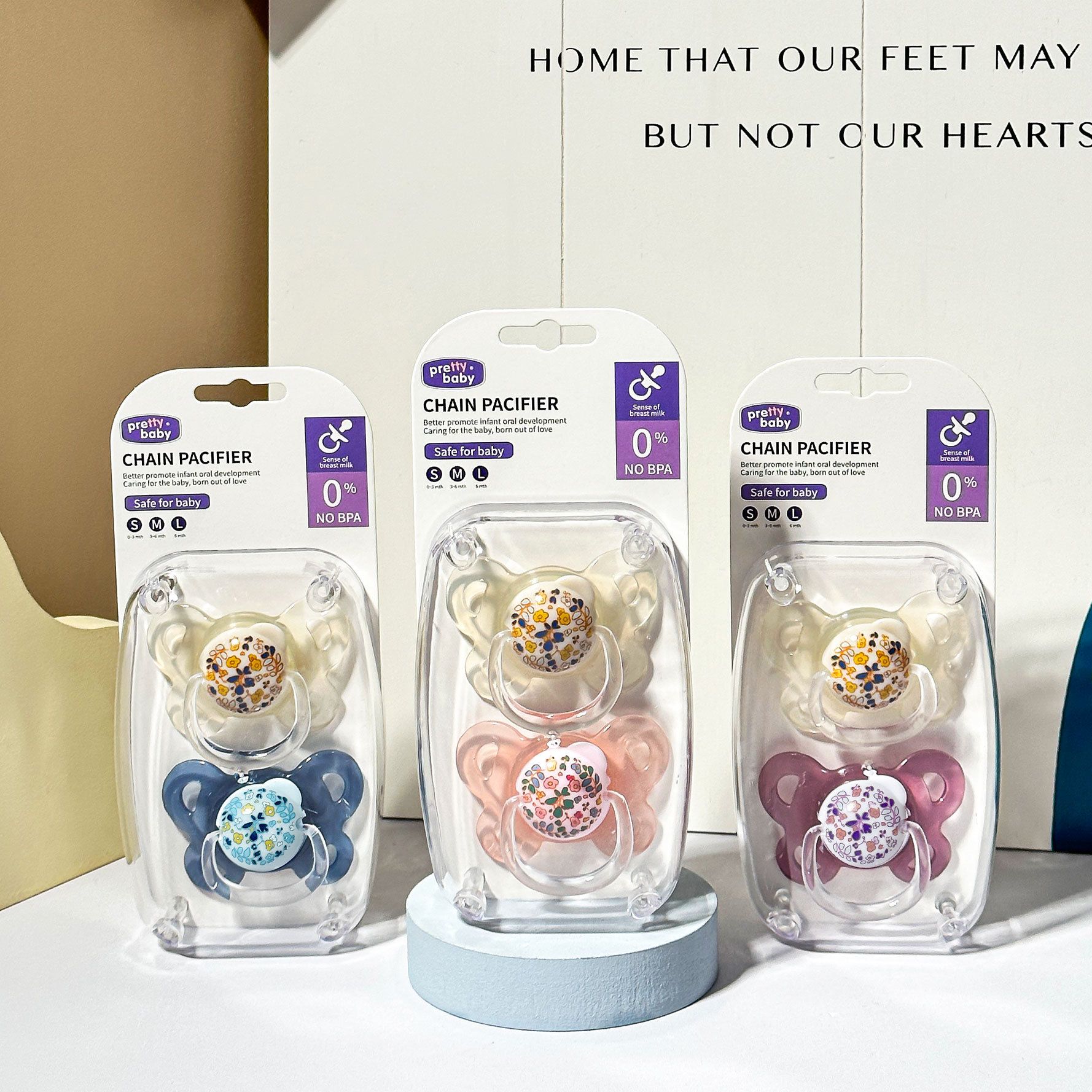 2-Pcs Set Silicone Newborns Pacifiers Breastmilk-like Design No Crying for Baby