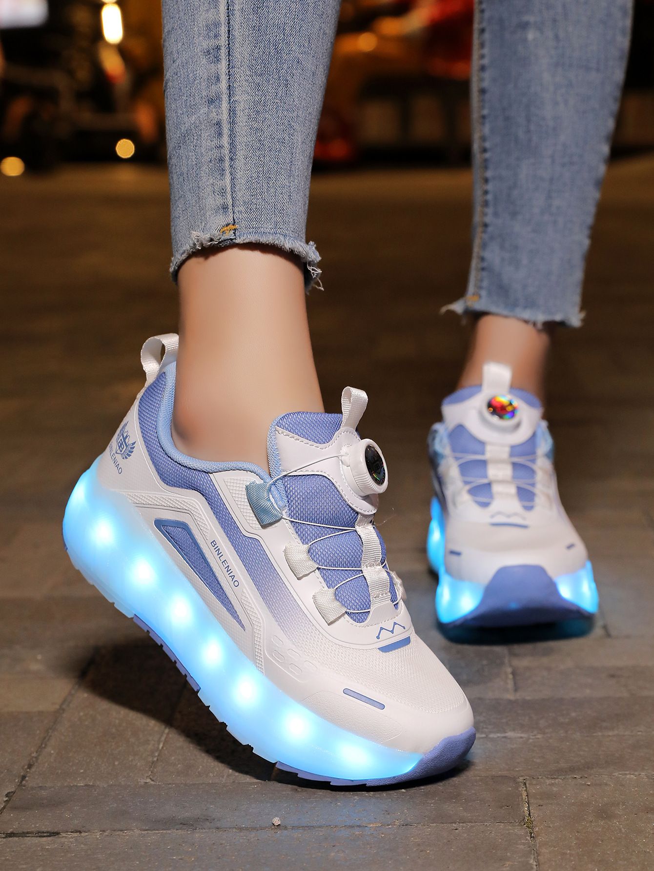 Kids LED light Luminous Shoes Sneakers for Girls USB Charging Children's Casual Sports Shoes Outdoor Fashion Shinny Shoes Size 29-40