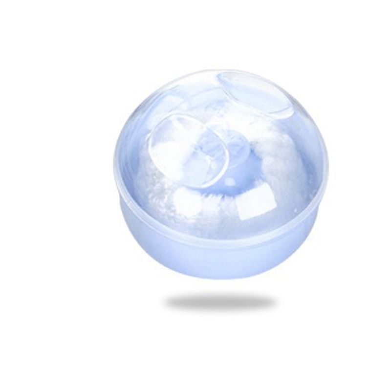 Baby Powder Puff Storage Box Mother and Baby Care Box Anti-Prickly Heat Puff Box-1PC