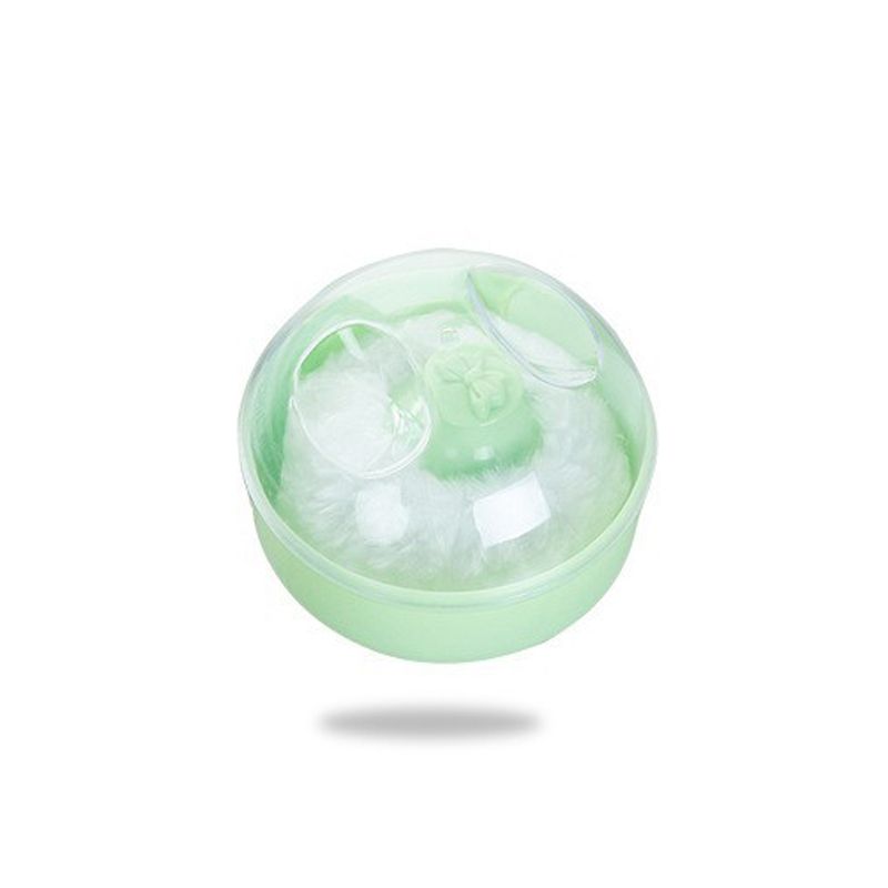 Baby Powder Puff Storage Box Mother and Baby Care Box Anti-Prickly Heat Puff Box-1PC