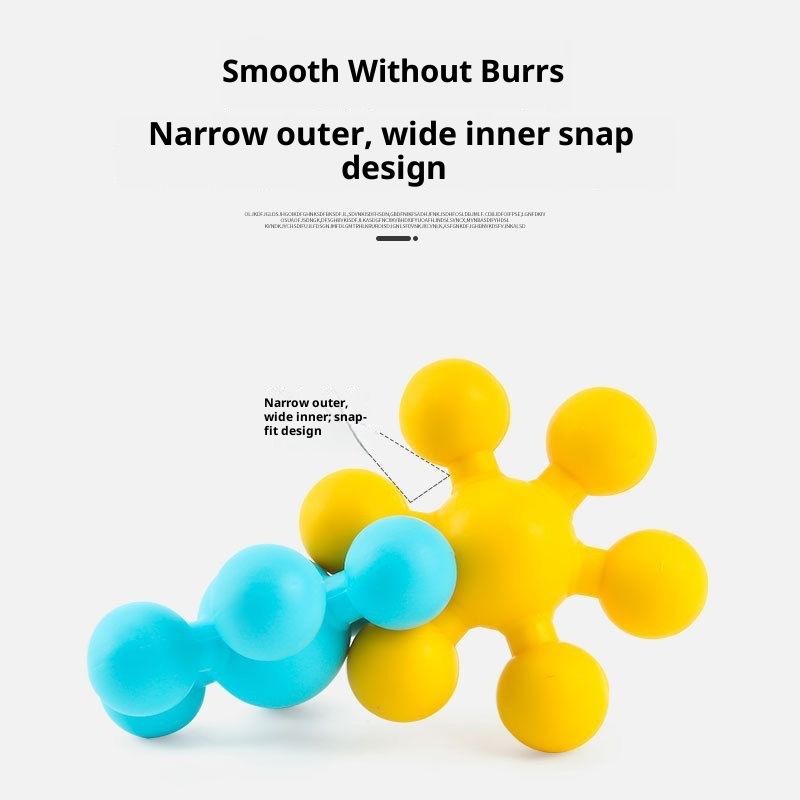 Plum blossom building blocks small particle children's educational toys