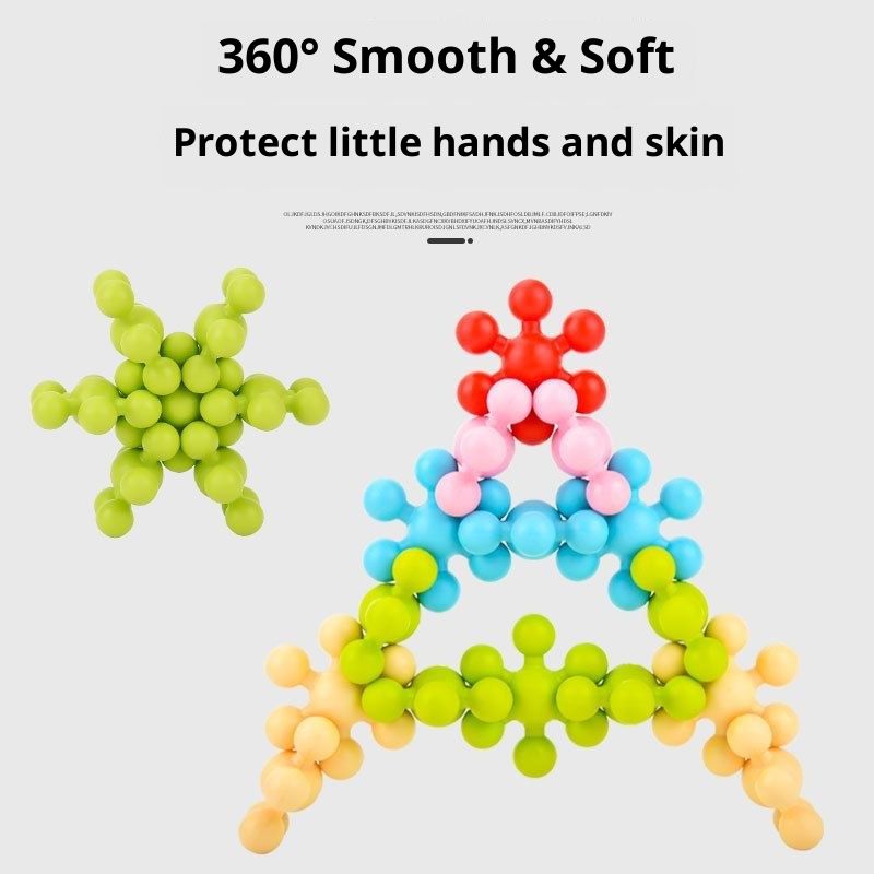 Plum blossom building blocks small particle children's educational toys