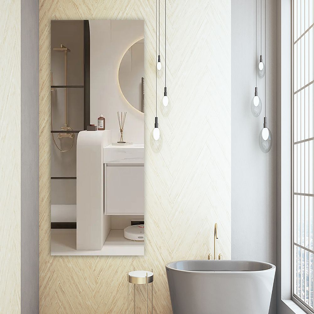 Mirror wall stickers for living room, bedroom, bedside, and bathroom - self-adhesive wall stickers