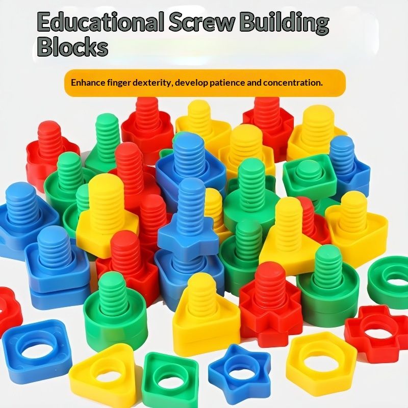 Children's screw-tightening toys, children's educational toys, screw-assembly toys