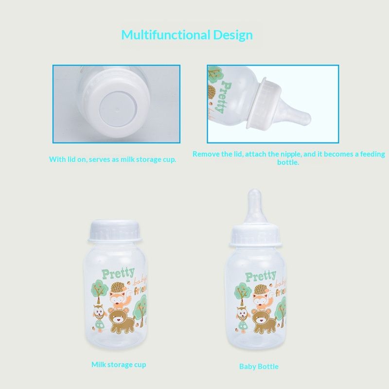 Baby clothing PP standard mouth bottle set 5-piece accessory gift box