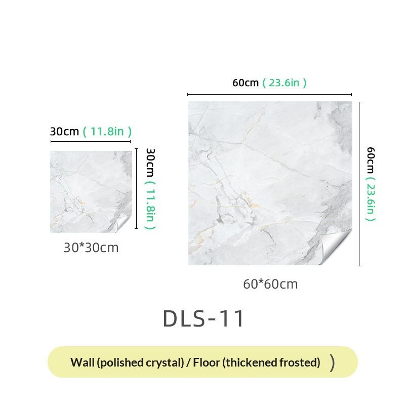 12 Pieces Marble Stickers for Living Room, Bathroom, Tile, Wallpaper, Anti-slip, Waterproof, Self-adhesive Floor Stickers