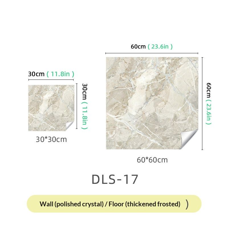 12 Pieces Marble Stickers for Living Room, Bathroom, Tile, Wallpaper, Anti-slip, Waterproof, Self-adhesive Floor Stickers