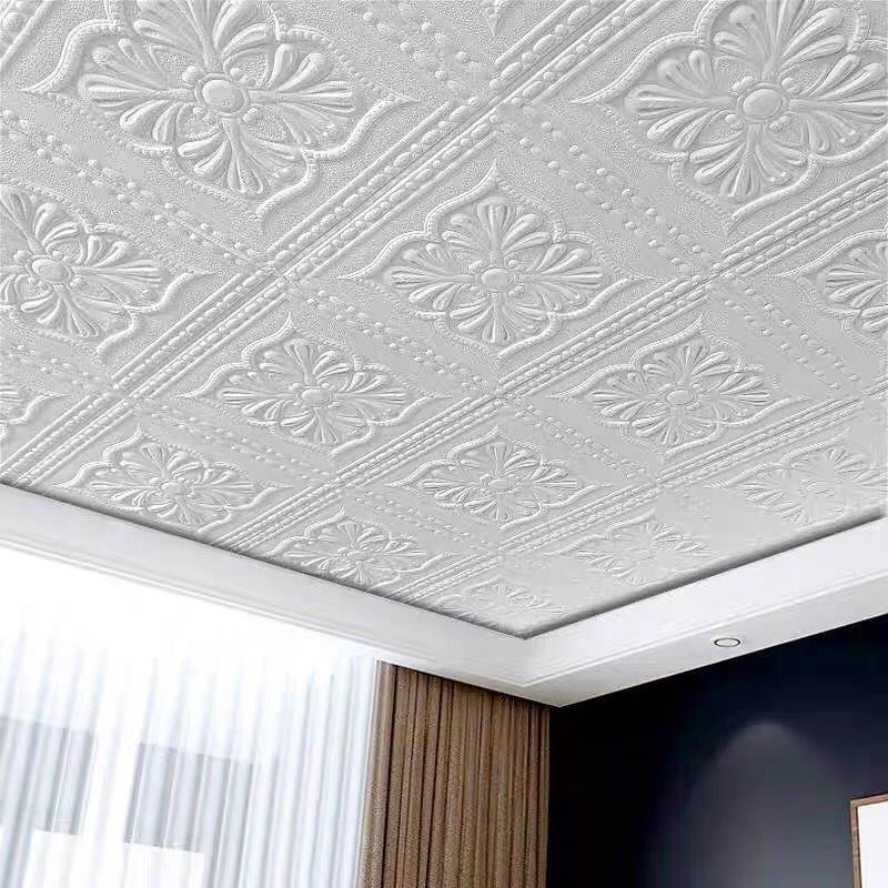 10 Pcs 35cm x 35cm waterproof and moisture-proof self-adhesive foam wallpaper for ceilings, walls, and headboards
