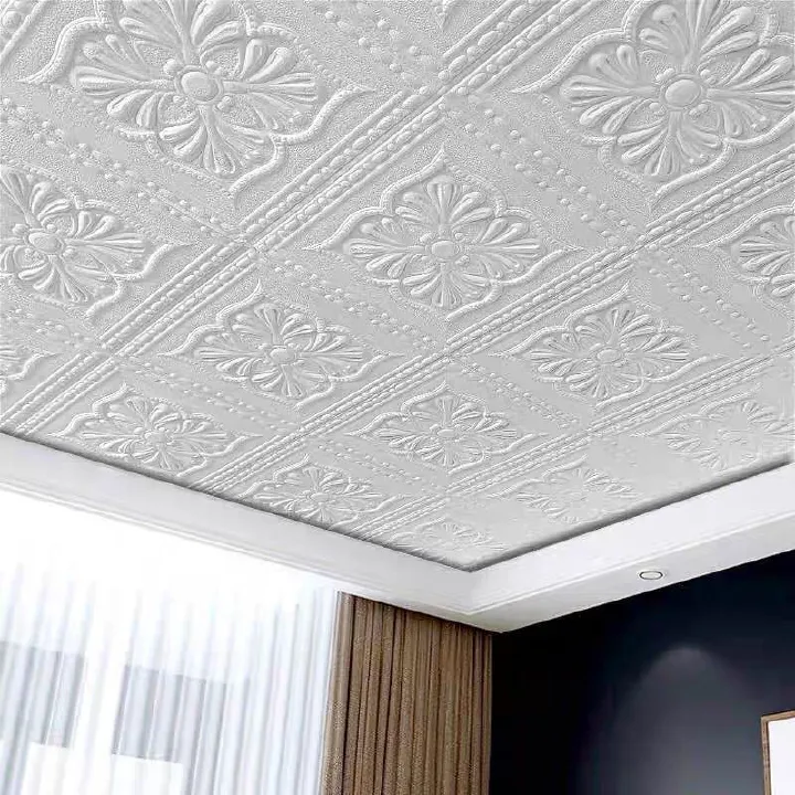 10 Pcs 35cm x 35cm waterproof and moisture-proof self-adhesive foam wallpaper for ceilings, walls, and headboards