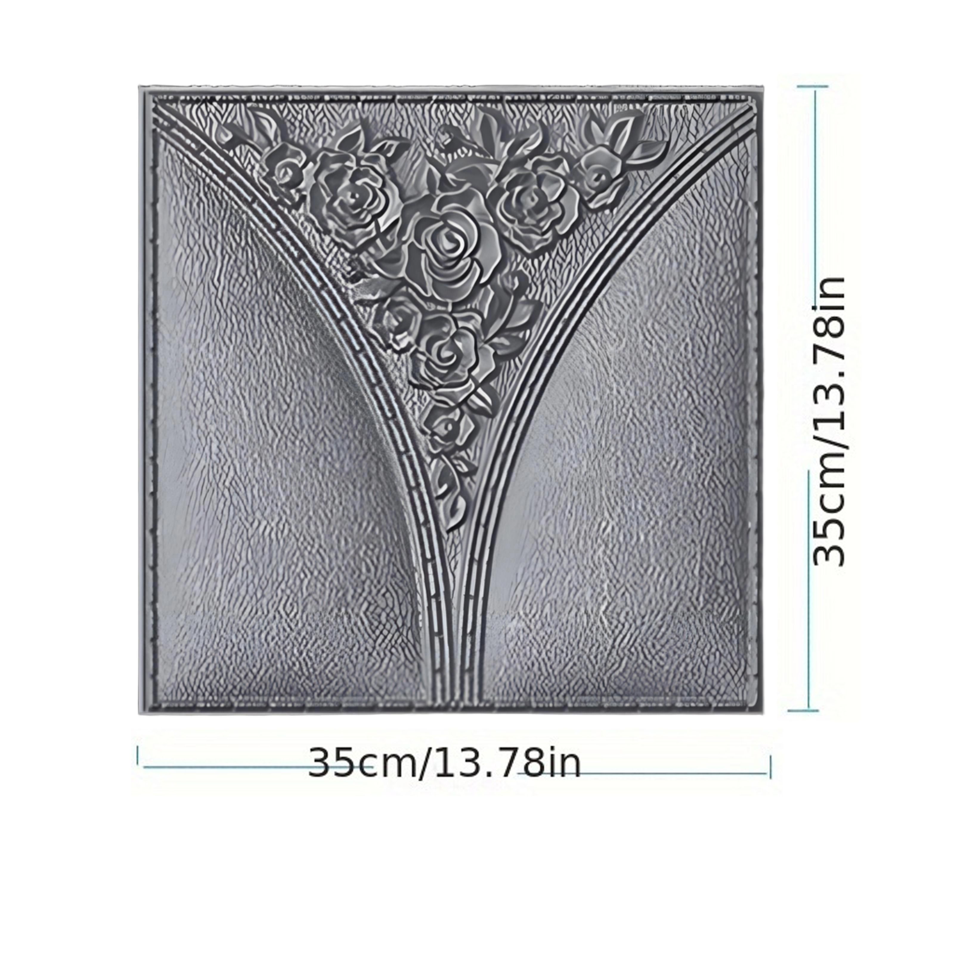 10 Pcs 35cm x 35cm waterproof and moisture-proof self-adhesive foam wallpaper for ceilings, walls, and headboards