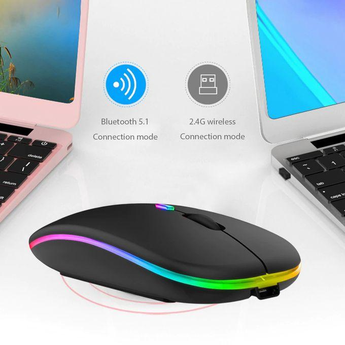 Original HP Wireless & Bluetooth Mouse | Rechargeable Brand New Cheap Budget Silent Ergonomic Laptop PC Computer Mouse with USB Receiver, Dual Mode, Portable Lightweight Design for Office & Gaming