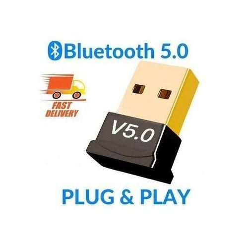 Original 5.0 Wireless USB Dongle Bluetooth Adapter High Speed Stable Connection Plug and Play Compact Receiver for Laptop Desktop Wireless Audio Data Transfer