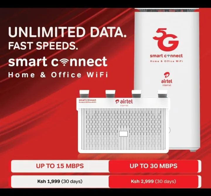 AIRTEL PORTABLE 5G UNLIMITED WIFI ROUTER ( SMART BOX)