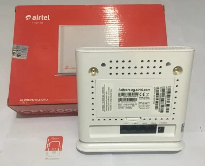 THE AIRTEL 4G ROUTER / 4G SMART CONNECT