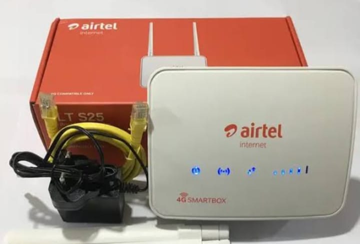 THE AIRTEL 4G ROUTER/ THE SUPER FAST 4G SMART CONNECT WIFI.