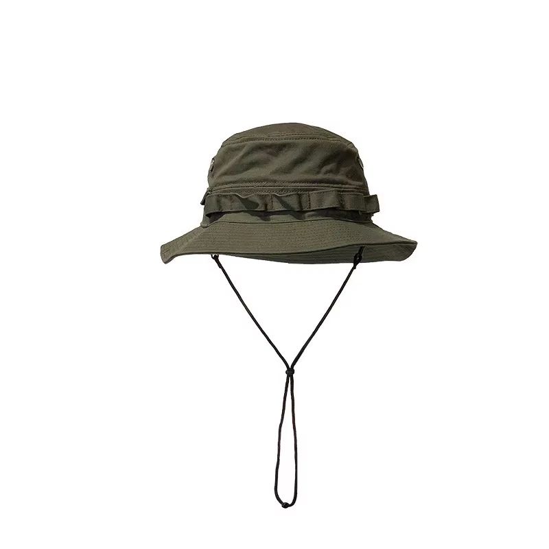 Summer Men Bucket Hat Outdoor UV Protection Wide Brim Panama Safari Hunting Hiking Hat Mesh Fisherman Hat Beach Sunscreen Cap