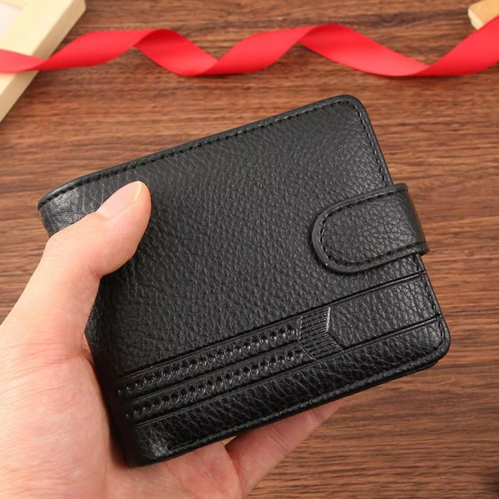 Men's wallet leather zipper wallet men's ultra-thin card high-quality men's short multi card wallet zero wallet