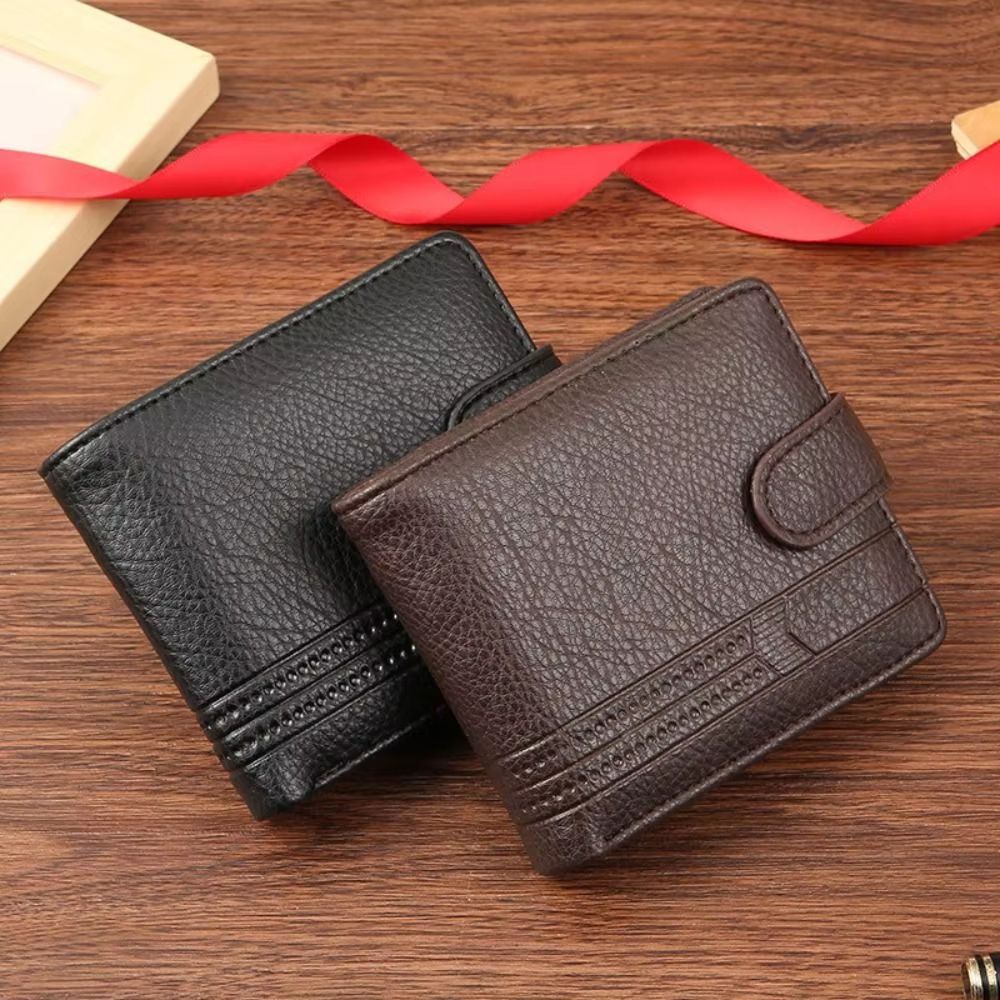 Men's wallet leather zipper wallet men's ultra-thin card high-quality men's short multi card wallet zero wallet