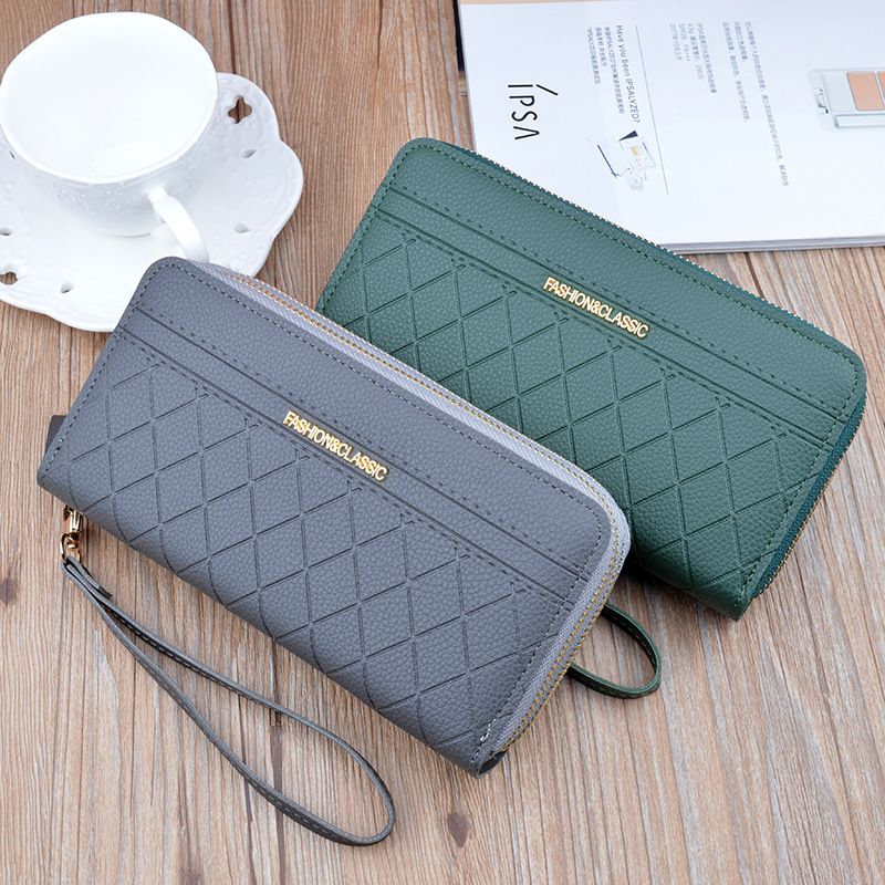 Long Women's Wallet Female Purses Tassel Coin Purse Card Holder Wallets Double Zipper Pu Leather Clutch Luxury Money Phone Bag