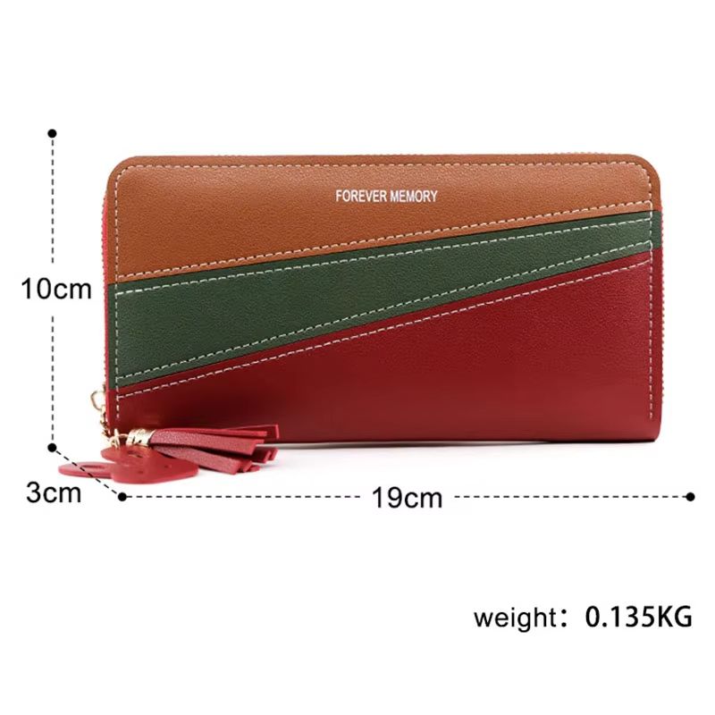 New Long Women Wallets Cute Fashion Multifunctional Clutch Female Wallet Card Holder Luxury PU Leather Women's Purses