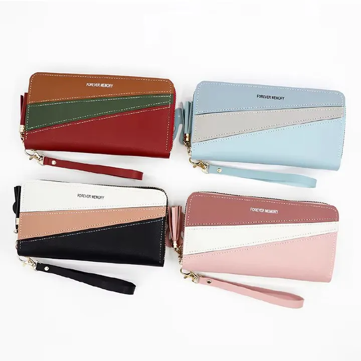 New Long Women Wallets Cute Fashion Multifunctional Clutch Female Wallet Card Holder Luxury PU Leather Women's Purses