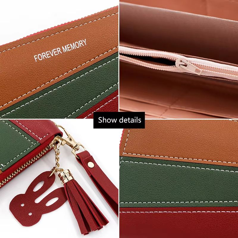 New Long Women Wallets Cute Fashion Multifunctional Clutch Female Wallet Card Holder Luxury PU Leather Women's Purses