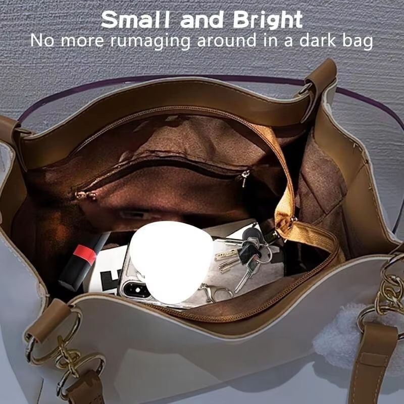 Touch sensitive LED charging light handbag, rechargeable pendant keychain, touch sensitive night light, heart-shaped light