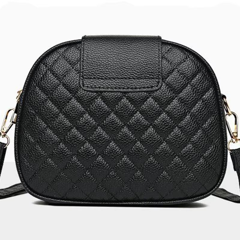 Women's shoulder cross mini bag, fashionable and casual women's shoulder bag, lightweight and large capacity diamond grid fashionable versatile Korean version three-layer shoulder bag, women's crossbo