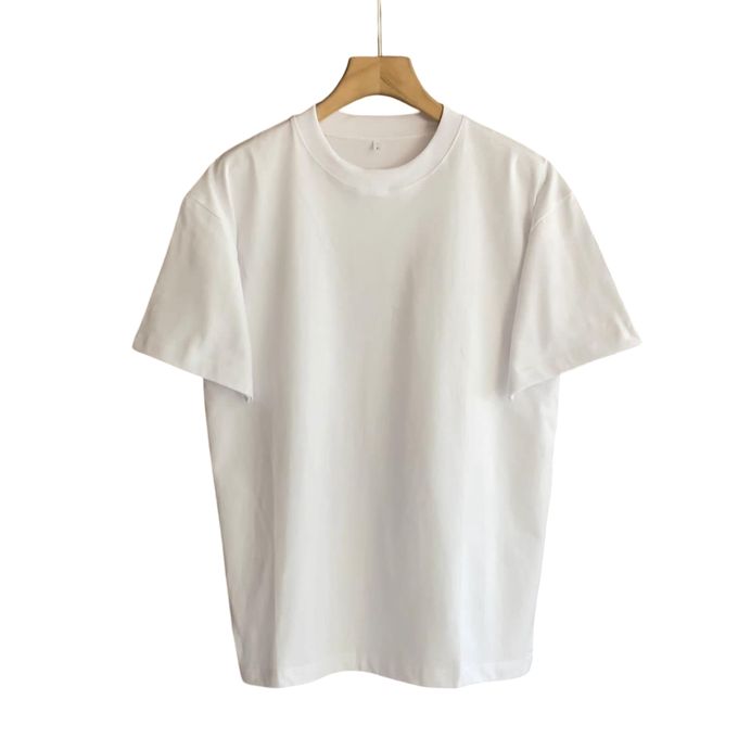 Classic Plain White Cotton Short Sleeve Tshirt