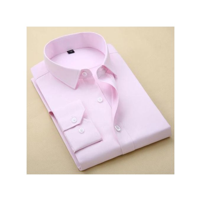 Turkey Style Official Mens Longsleeve Shirt Slim Fit 100%Cotton BELLINI-PINK