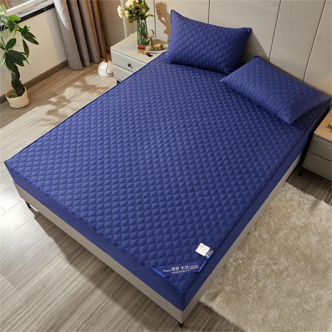 Royal/Navy Blue 5*6 Waterproof Mattress Protector Soft, Breathable, Anti-Dust & Spill Resistant Cover