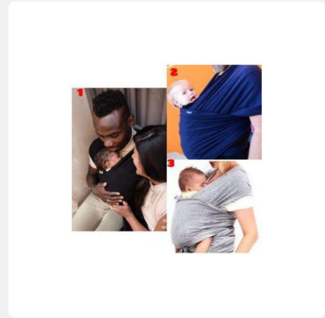 Grey Extra Long 5.5M Baby Wrap Carrier – Soft, Secure & Back-Pain Relief Sling Up to 20KG