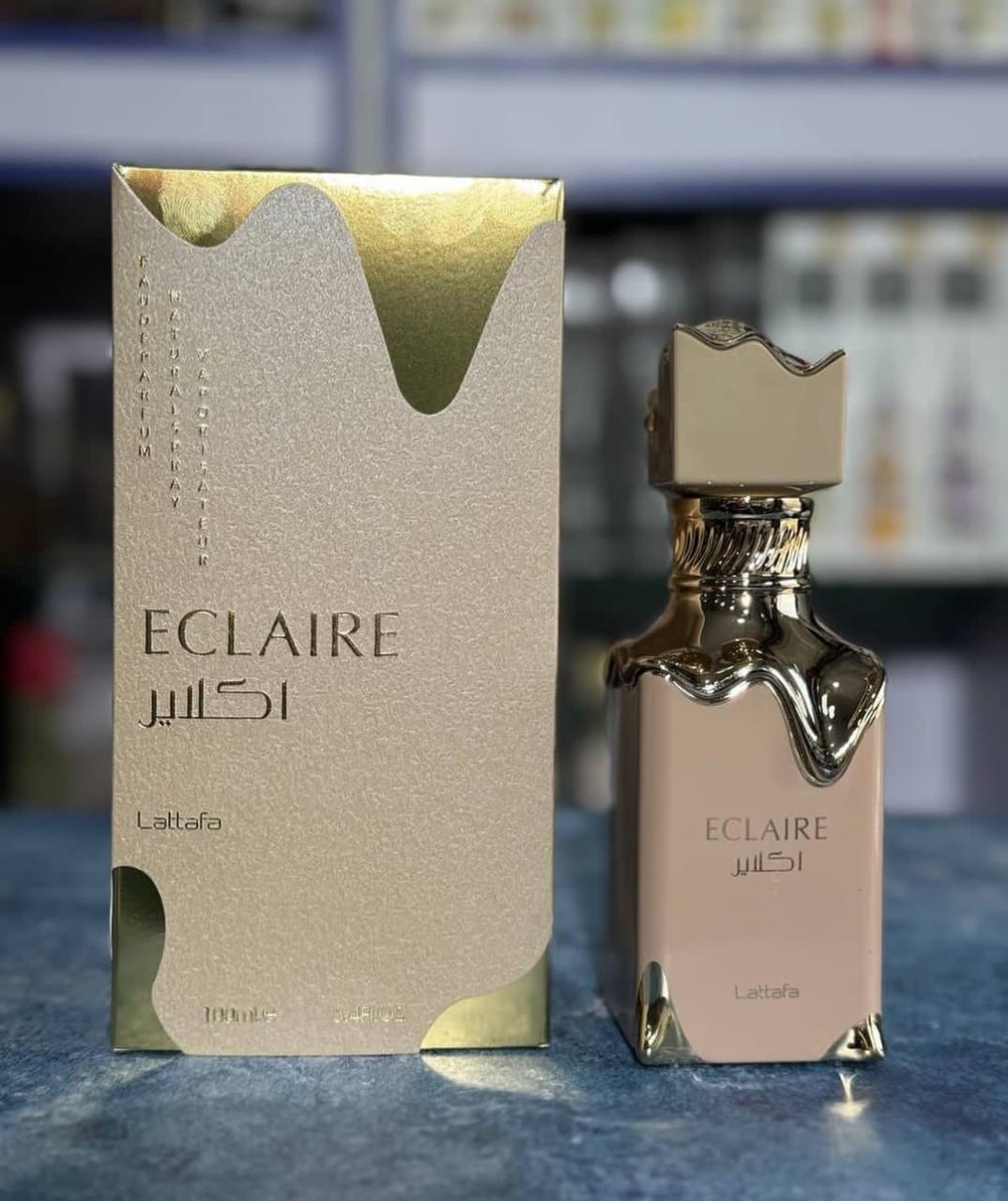 Lattafa Eclaire Eau de Parfum 100ml free ATOMIZER Sweet Vanilla Caramel Long Lasting Perfume For Women & Unisex (RANDOM COLOR)