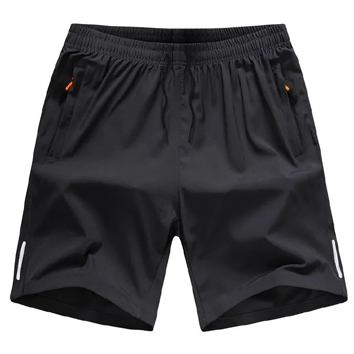 Men's shorts, summer ice silk sports quick drying pants, loose 5-point large shorts, worn outside, beach casual shorts, wholesale