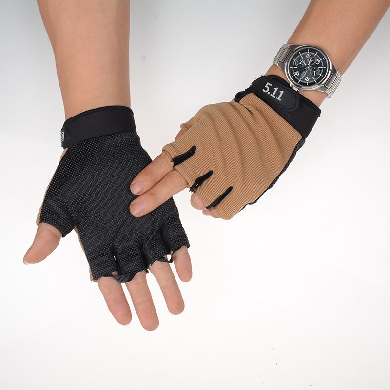 511 Half Finger Tactical Gloves Outdoor Fitness Cycling Sports Driving Men's and Women's Gloves Anti slip Breathable Thin Edition