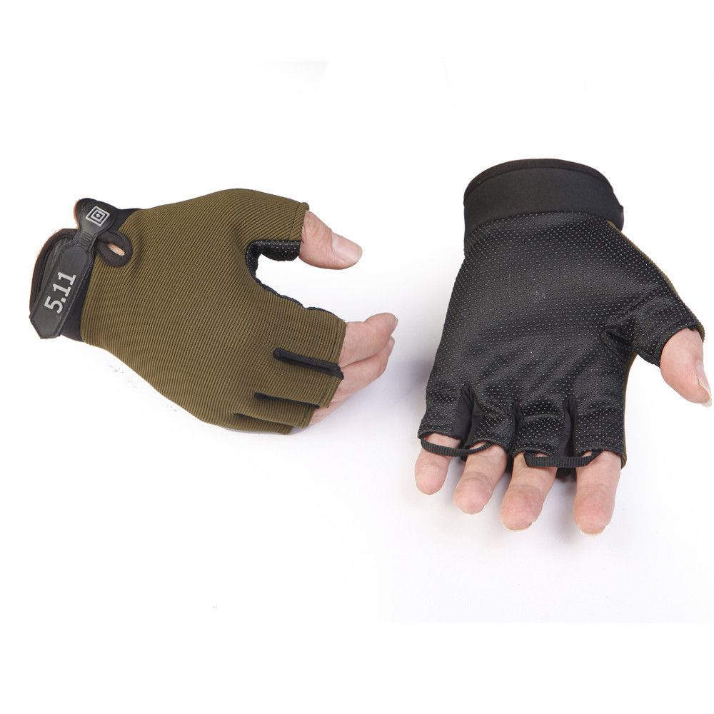 511 Half Finger Tactical Gloves Outdoor Fitness Cycling Sports Driving Men's and Women's Gloves Anti slip Breathable Thin Edition
