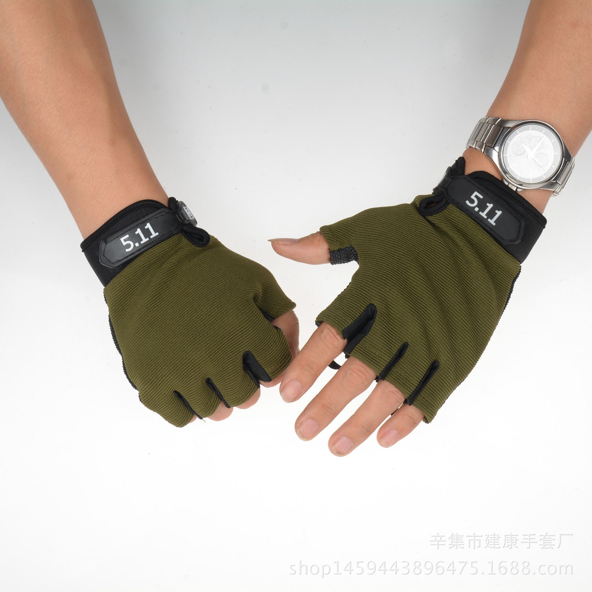 511 Half Finger Tactical Gloves Outdoor Fitness Cycling Sports Driving Men's and Women's Gloves Anti slip Breathable Thin Edition