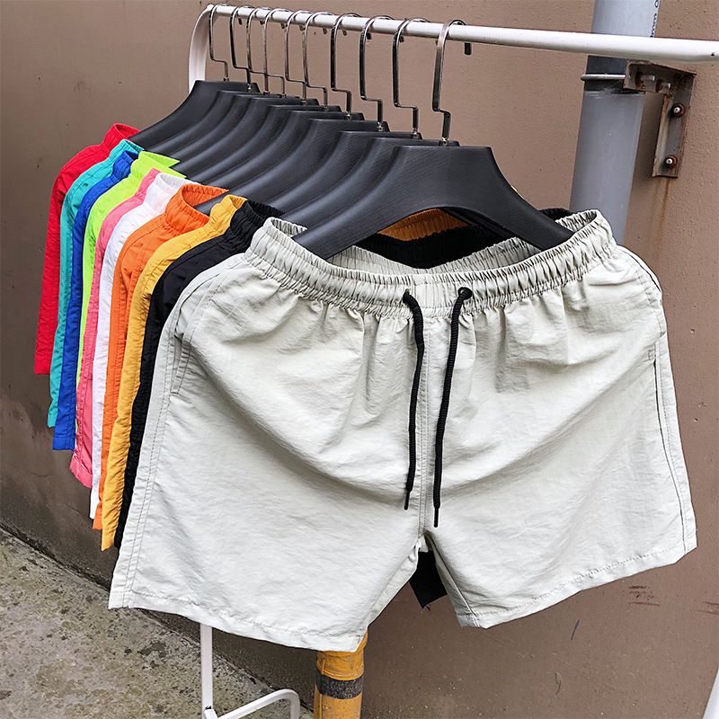 2*Sets Factory direct sales 24 summer men's casual shorts candy color five quarter pants men's ten color foreign trade beach pants wholesale