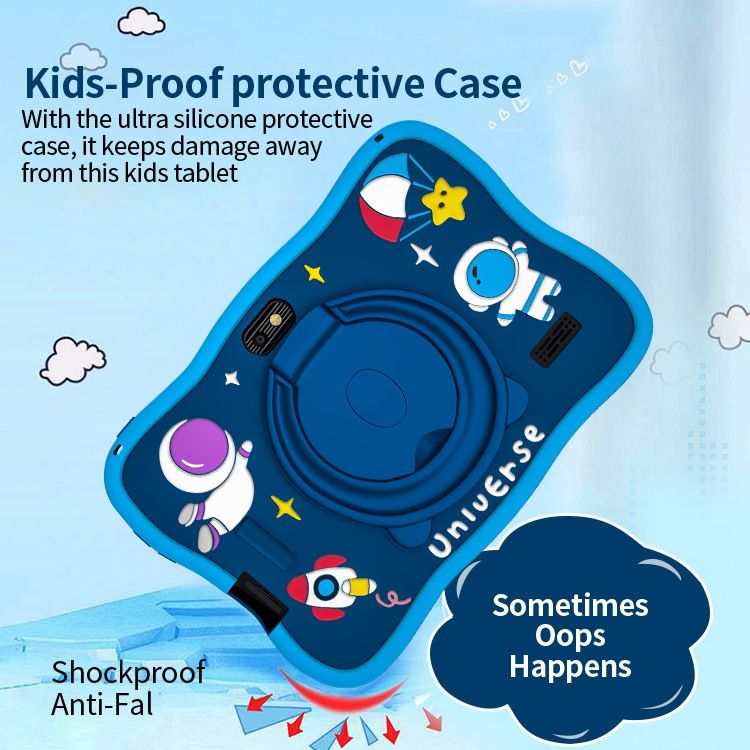 7-Inch Kids Tablet – Astronaut Edition, Android System, 10GB RAM + 256GB Storage, Preloaded with Learning and Game ,Music, Story Apps