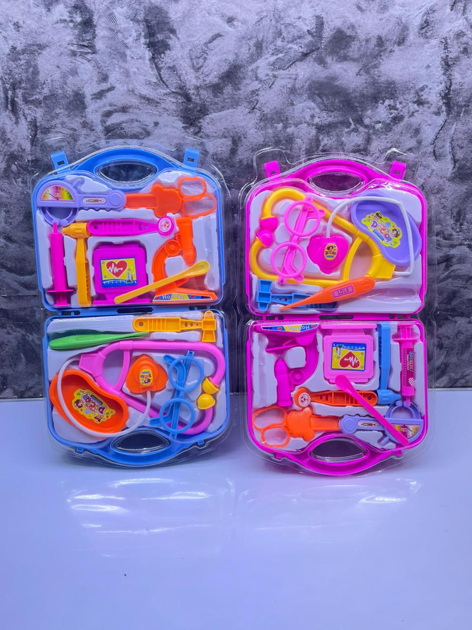 Kids Pretend Play Doctor/Nurse Set 👨‍⚕️💉

Let your little one’s imagination run wild with this fun and educational doctor/nurse set! Perfect for role play, this set comes with realistic medical tool