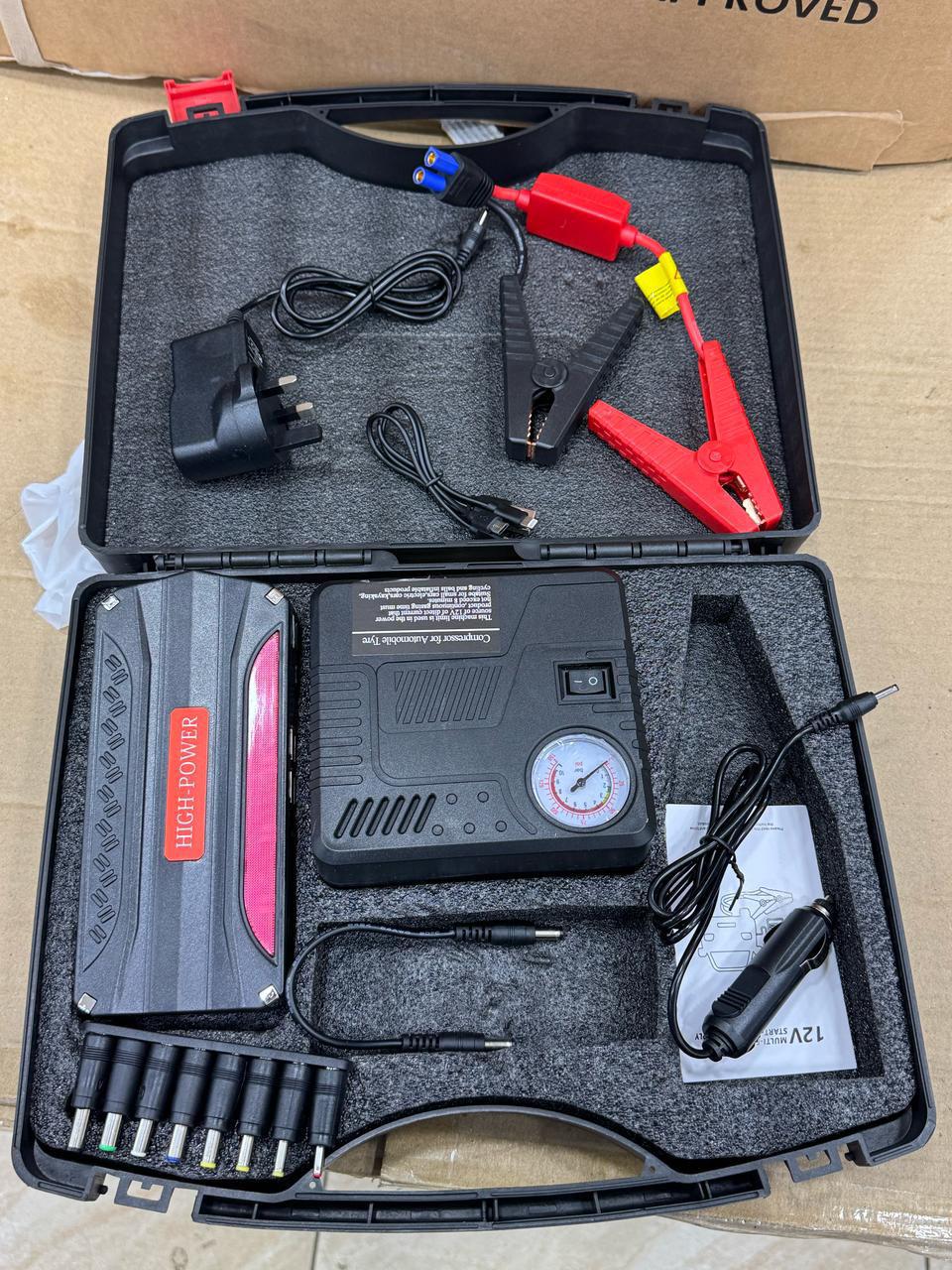 High Power Jump Starter 🤑🤑
Never get stranded again! 🚗💨 With a massive 68,800mAh battery, this beast jump-starts your car, charges your gadgets, and keeps you powered up anywhere! 🔥
💥 Offer Pric
