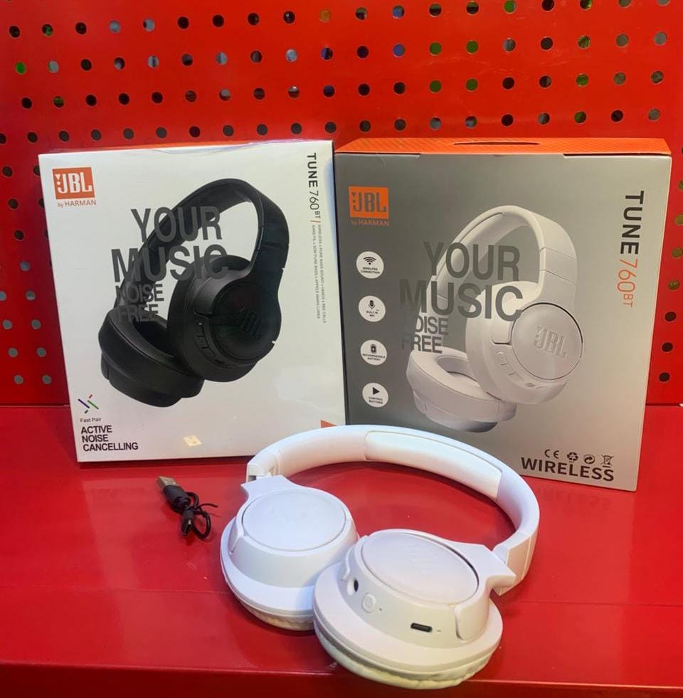 JBL TUNE 760 Wireless Headphones | Pure Bass | Active Noise Cancelling | 40mm Drivers | 35h Battery | USB-C Quick Charge | Foldable Design | Mic & Voice Assistant