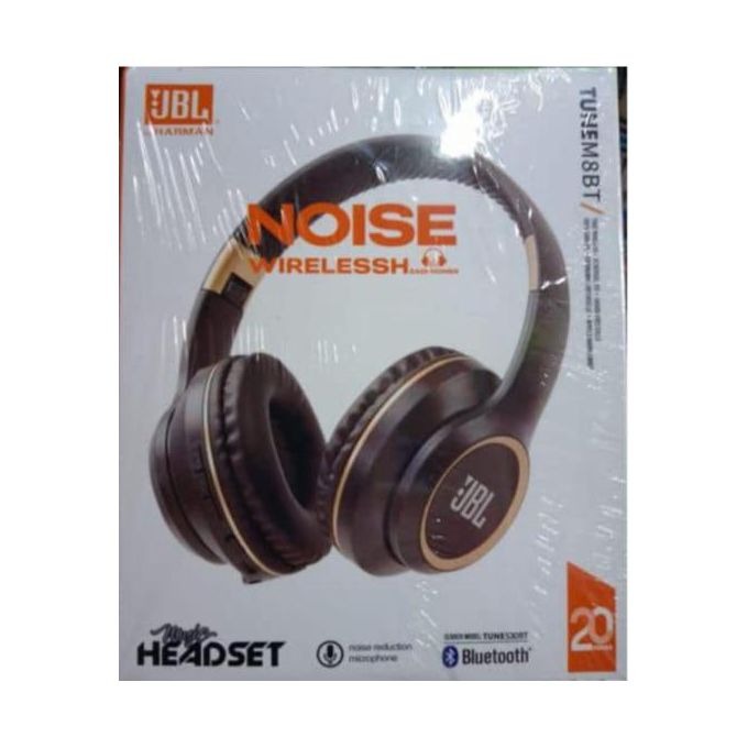 JBL Tune M8BT Wireless Bluetooth Headphones | Active Noise Cancellation | HiFi Bass | Sweatproof | Touch Controls | 48h Standby | 8h Playtime | Hands-Free Stereo Calls