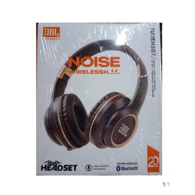 JBL Tune M8BT Wireless Bluetooth Headphones | Active Noise Cancellation | HiFi Bass | Sweatproof | Touch Controls | 48h Standby | 8h Playtime | Hands-Free Stereo Calls