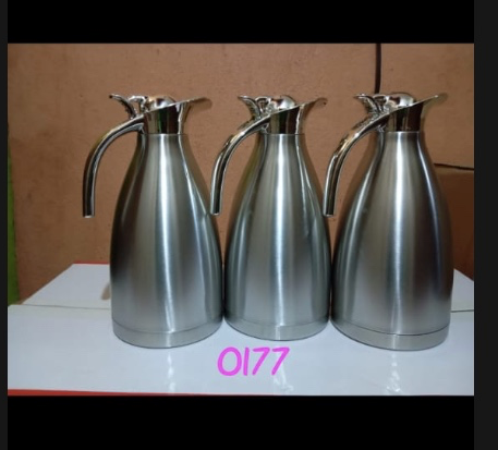 Nice One 2.00L Stainless Steel Vacuum Thermal Flask High-Quality Thermos Flask - Silver